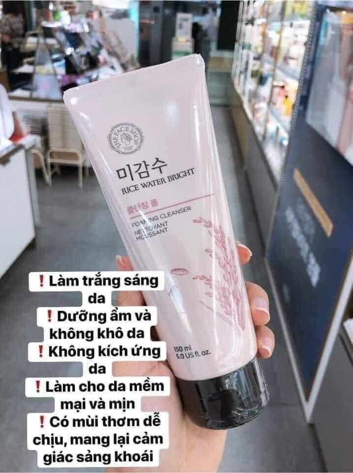 SỮA RỬA MẶT GẠO HÀN THE FACESHOP-duoc-ban-tai-Mỹ phẩm Thùy Xuyên