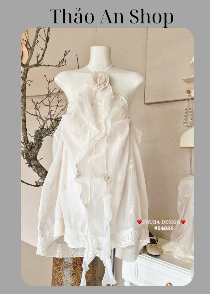 Váy yếm cổ hoa -duoc-ban-tai-Thảo An Shop