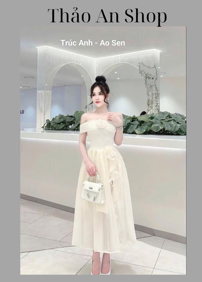 Váy dài vai ngang -duoc-ban-tai-Thảo An Shop
