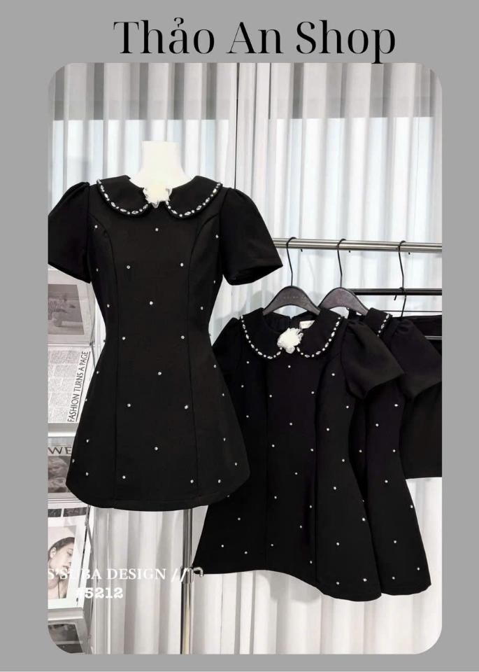 Váy tiểu thư đính đá -duoc-ban-tai-Thảo An Shop