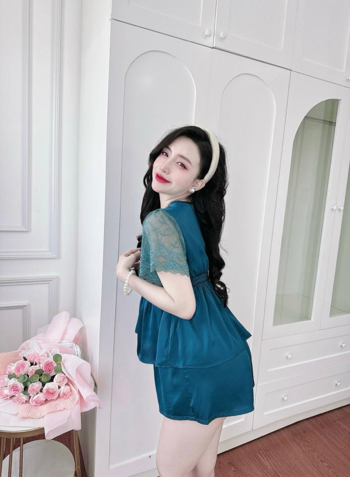 Sọt latin ren xanh đậm-duoc-ban-tai-Chan Chan shop