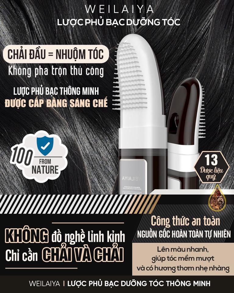Dầu gội phủ bạc dưỡng tóc WEILAIYA (100ml)-duoc-ban-tai-Chan Chan shop