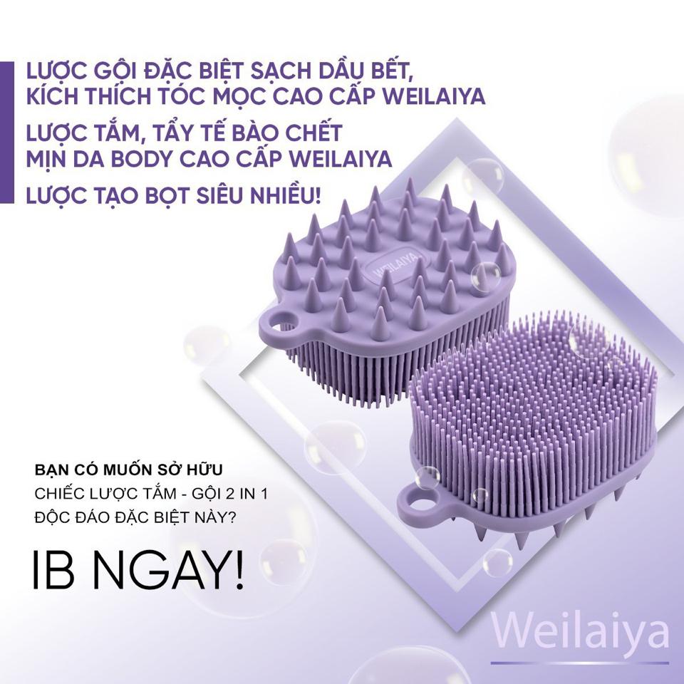 LƯỢC TẮM GỘI 2in1 WEILAIYA-duoc-ban-tai-Chan Chan shop