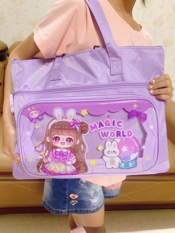 Cặp học thêm cho bé tím gấu-duoc-ban-tai-Chan Chan shop