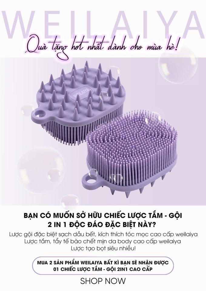LƯỢC TẮM GỘI 2in1 WEILAIYA-duoc-ban-tai-Chan Chan shop