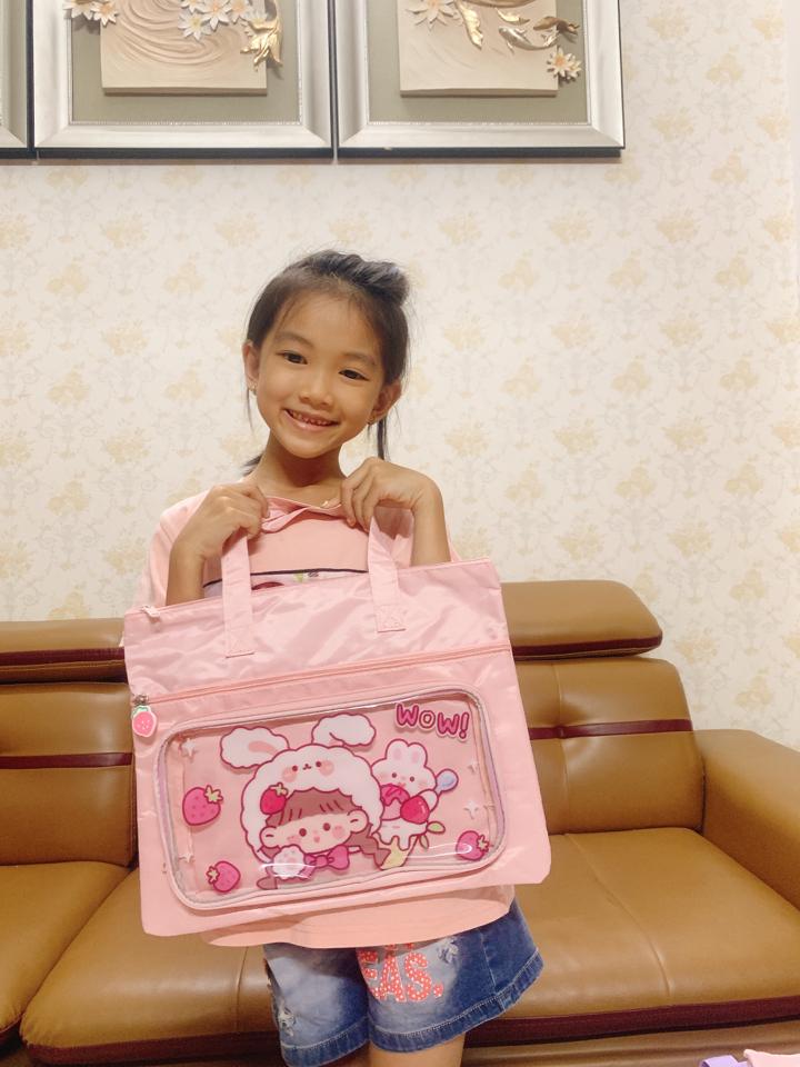 Cặp học thêm cho bé Hồng dâu -duoc-ban-tai-Chan Chan shop