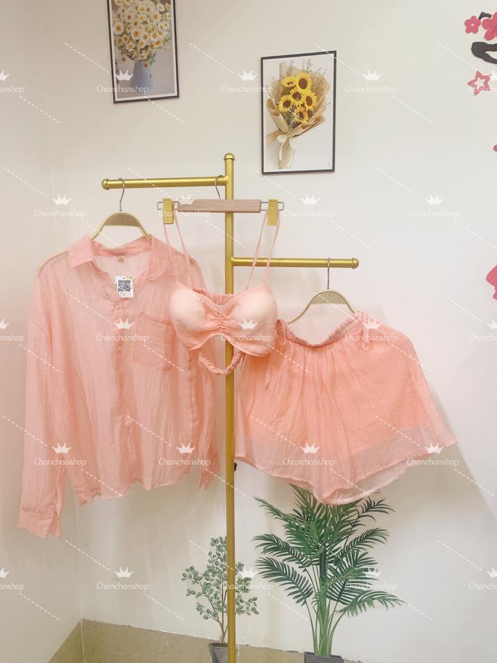 Set đồ đi biển Hồng -duoc-ban-tai-Chan Chan shop