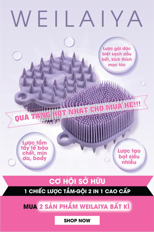 LƯỢC TẮM GỘI 2in1 WEILAIYA-duoc-ban-tai-Chan Chan shop