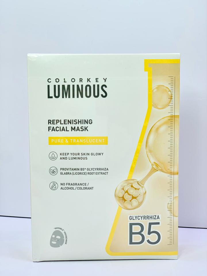 MẶT NẠ GIẤY COLORKEY LUMINOUS VITAMIN B5 – PHỤC HỒI & DƯỠNG ẨM CHO LÀN DA HOÀN HẢO-duoc-ban-tai-MỸ PHẨM QUÂN THU