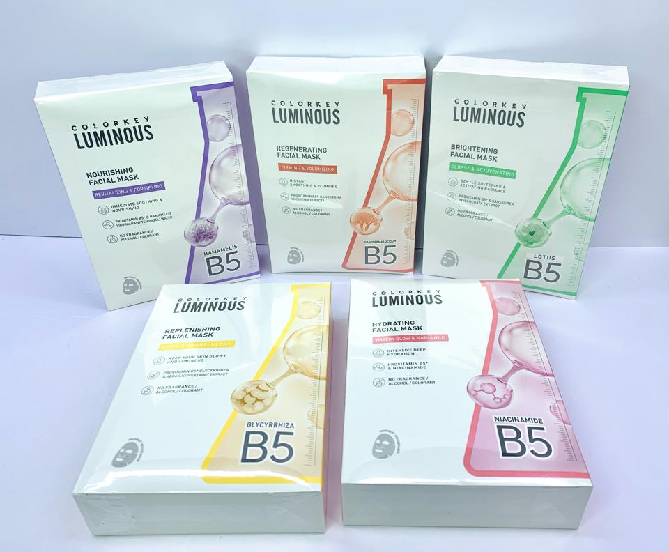 MẶT NẠ GIẤY COLORKEY LUMINOUS VITAMIN B5 – PHỤC HỒI & DƯỠNG ẨM CHO LÀN DA HOÀN HẢO-duoc-ban-tai-MỸ PHẨM QUÂN THU