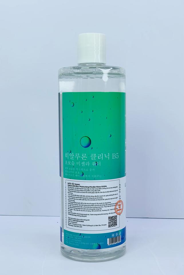 NƯỚC TẨY TRANG HOO 24H (500ML) – CHIẾT XUẤT TÍA TÔ, RAU MÁ, TRÀ XANH & B5-duoc-ban-tai-MỸ PHẨM QUÂN THU