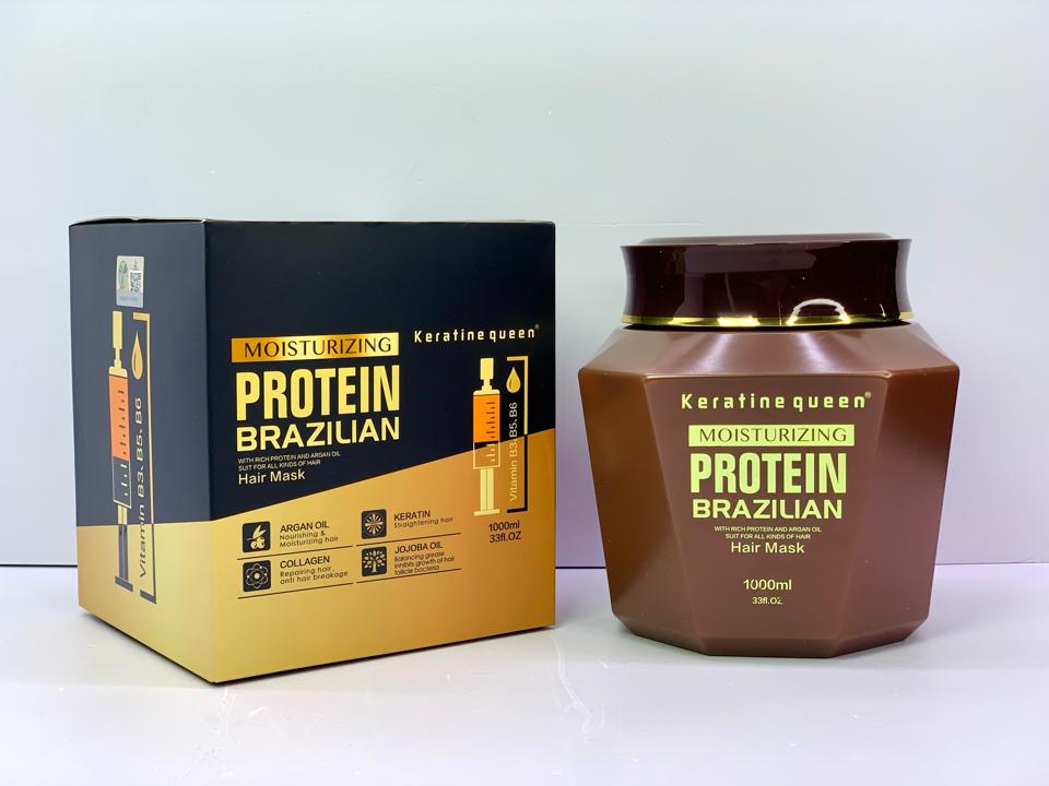 Bộ Sản Phẩm Gội Xả Ủ Tinh Dầu Dưỡng Tóc Keratine Queen Protein Brazilian Chính Hãng Anh Quốc-duoc-ban-tai-MỸ PHẨM QUÂN THU