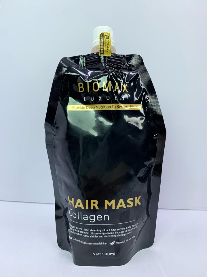 KEM HẤP (Ủ) BIOMAX COLLAGEN KERATIN PHỤC HỒI TÓC - 600ML-duoc-ban-tai-MỸ PHẨM QUÂN THU