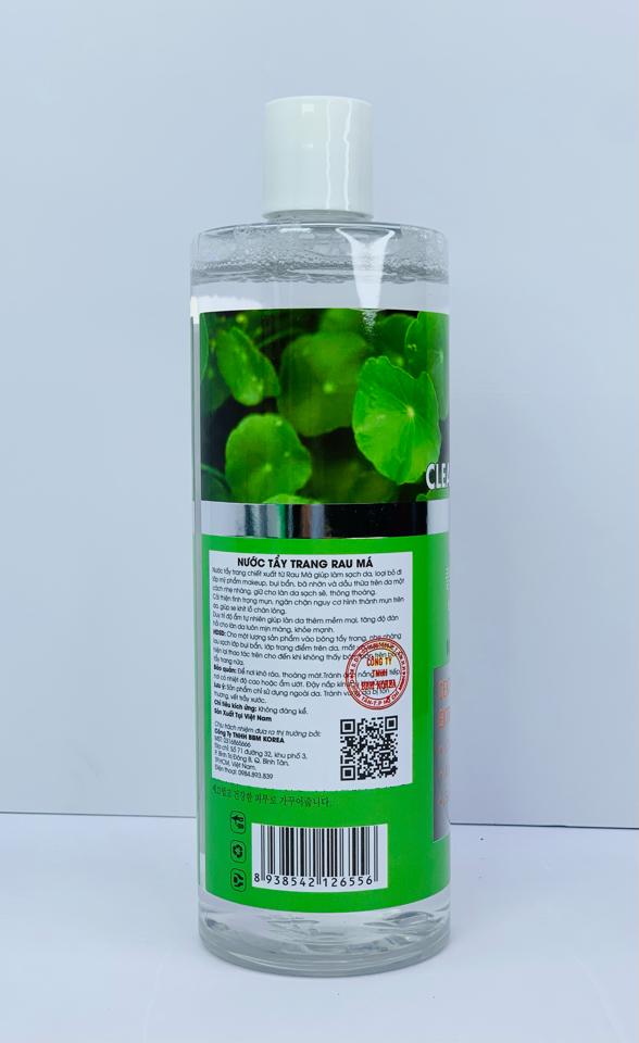 NƯỚC TẨY TRANG HOO 24H (500ML) – CHIẾT XUẤT TÍA TÔ, RAU MÁ, TRÀ XANH & B5-duoc-ban-tai-MỸ PHẨM QUÂN THU