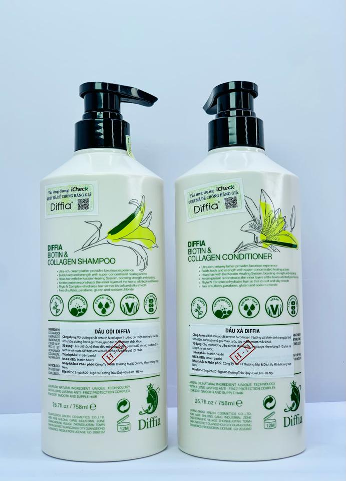 DẦU GỘI & DẦU XẢ DIFFIA KERATIN (EVUAR) 758ML – KIỀM DẦU, PHỤC HỒI & CHỐNG RỤNG TÓC-duoc-ban-tai-MỸ PHẨM QUÂN THU