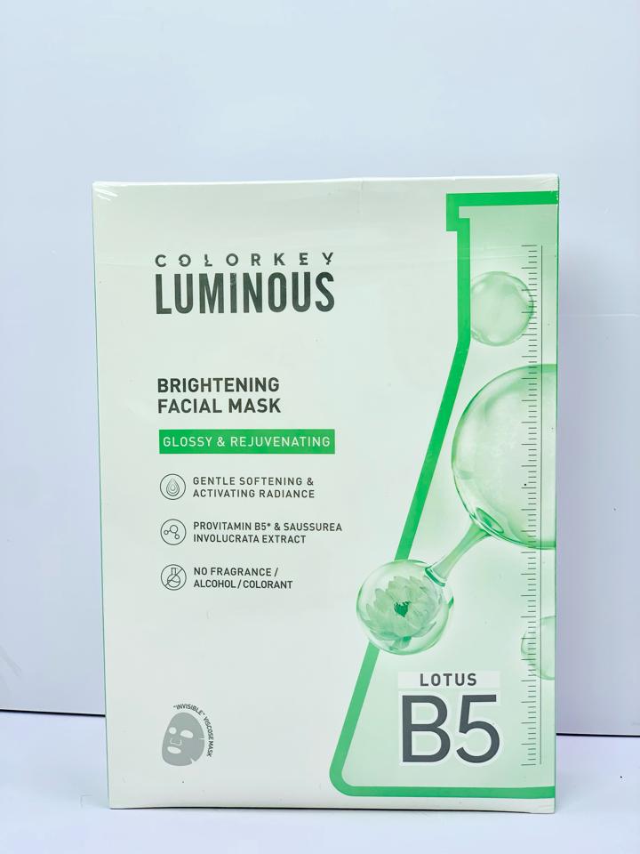 MẶT NẠ GIẤY COLORKEY LUMINOUS VITAMIN B5 – PHỤC HỒI & DƯỠNG ẨM CHO LÀN DA HOÀN HẢO-duoc-ban-tai-MỸ PHẨM QUÂN THU