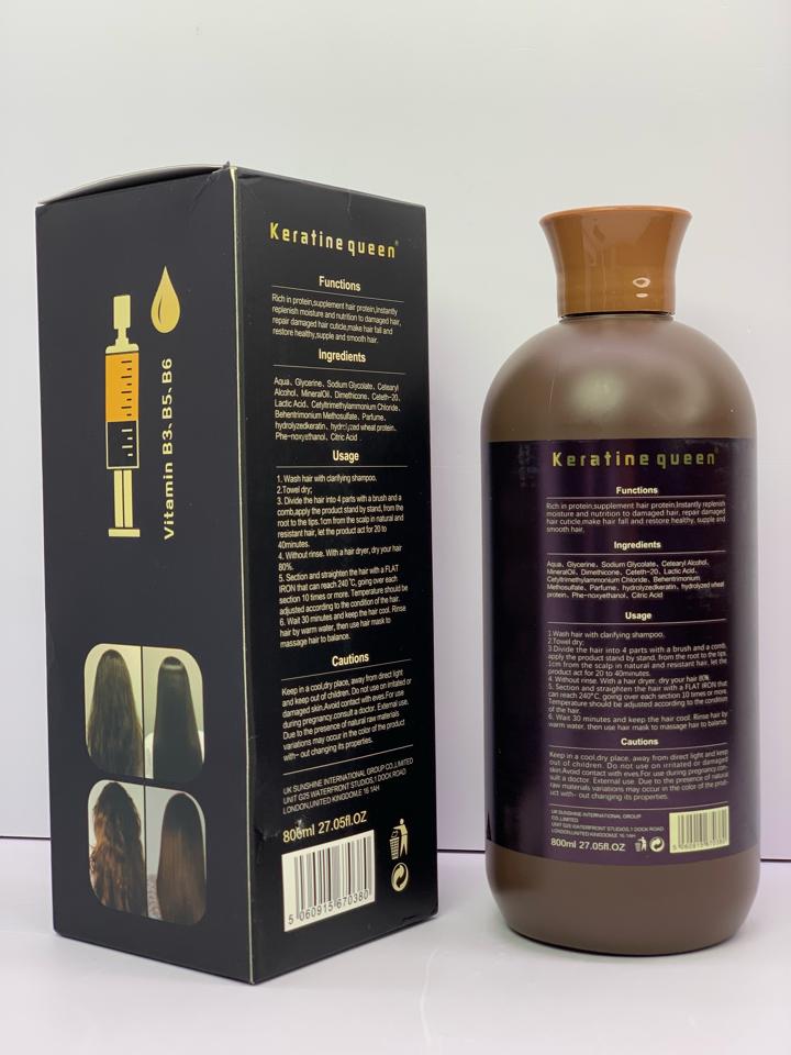 Keratin Queen BRAZIL BOTOX - Chai 800ml Phục Hồi & Duỗi Tóc Chuyên Sâu-duoc-ban-tai-MỸ PHẨM QUÂN THU
