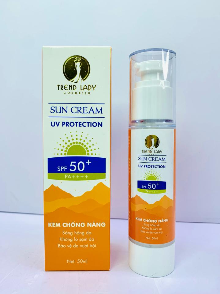 KEM CHỐNG NẮNG TREND LADY SUN CREAM UV PROTECTION SPF 50+/PA++++ (50ML) – BẢO VỆ DA TỐI ƯU TRƯỚC TIA UV-duoc-ban-tai-MỸ PHẨM QUÂN THU