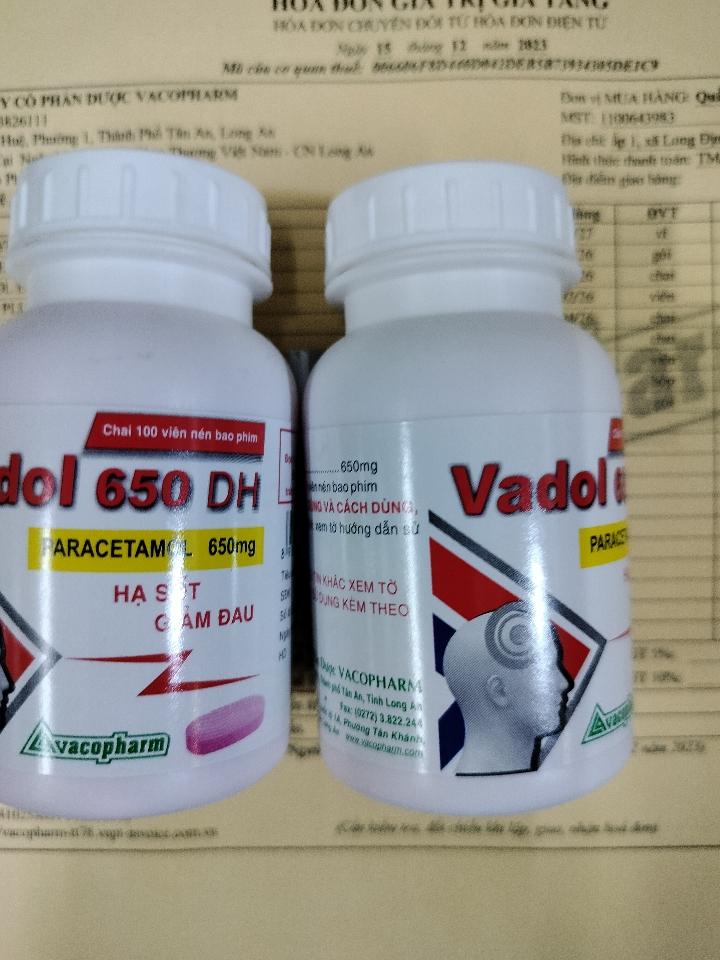 Vadol 650 nén fiml hồng -duoc-ban-tai-Trung Tâm Ngoại Ngữ - Dạy Thêm Học Thêm     HOA SEN
