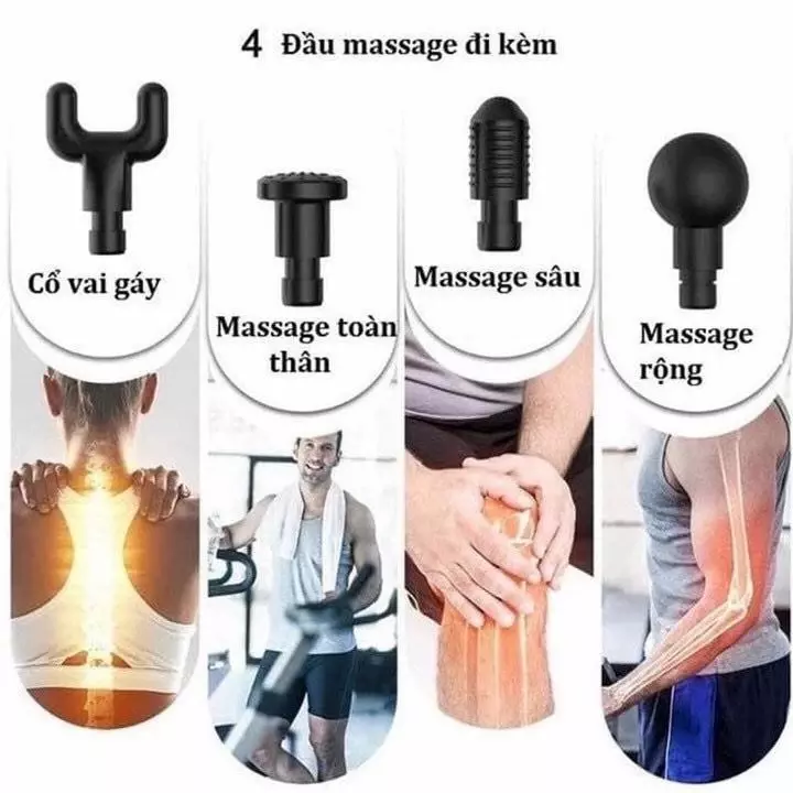 Súng Massage Đấm Lưng Cầm Tay Đa Năng - Sử Dụng Cổ Vai Gáy 4 Đầu 6 Chế Độ-duoc-ban-tai-TỔNG KHO TRẦN DUNG