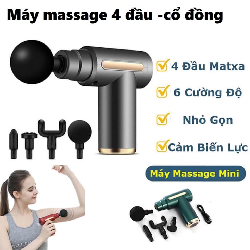 Súng Massage Đấm Lưng Cầm Tay Đa Năng - Sử Dụng Cổ Vai Gáy 4 Đầu 6 Chế Độ-duoc-ban-tai-TỔNG KHO TRẦN DUNG