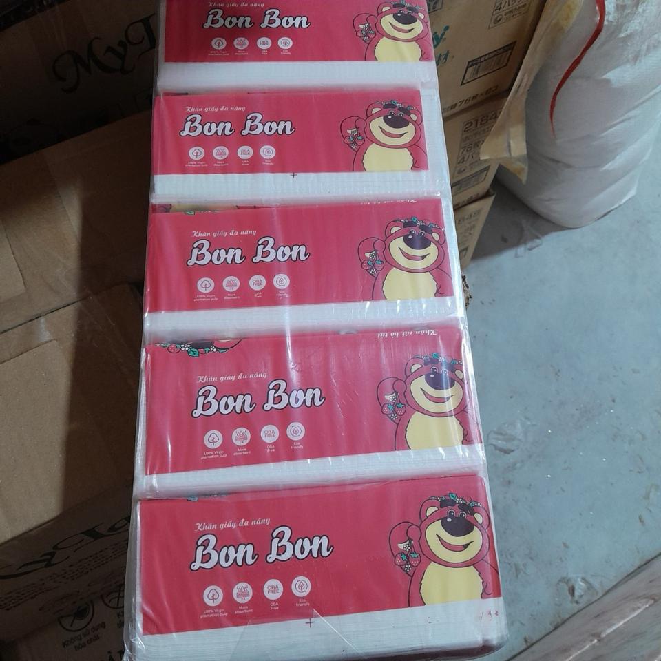 Giấy ăn bon bon bịch 5 gói -duoc-ban-tai-TỔNG KHO TRẦN DUNG