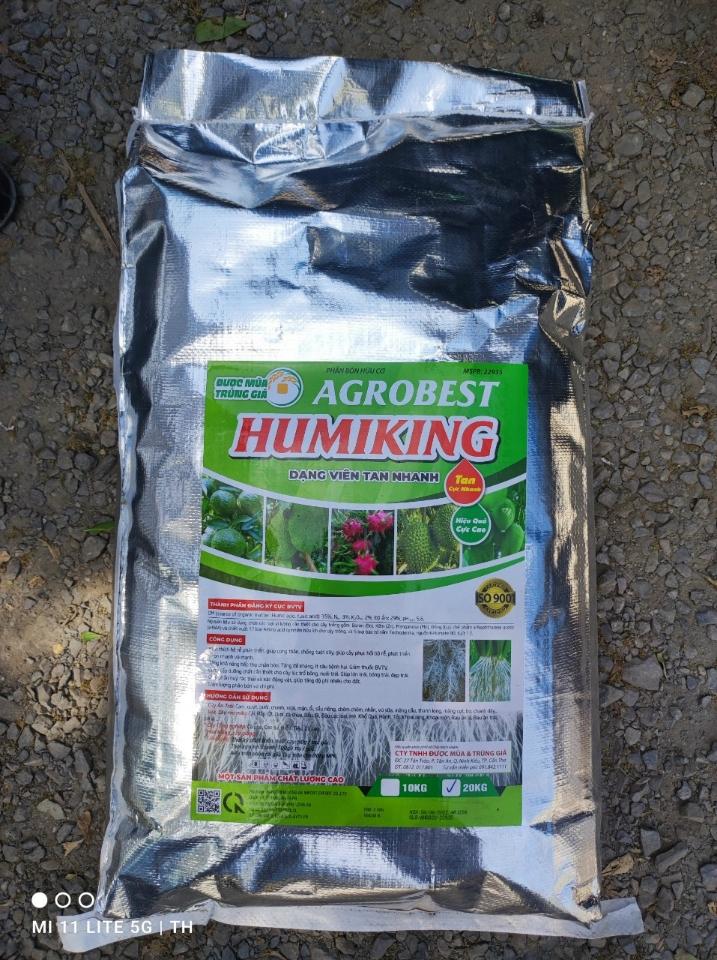 Humic King bao 10kg-duoc-ban-tai-C.ty Được Mùa & Trúng Giá