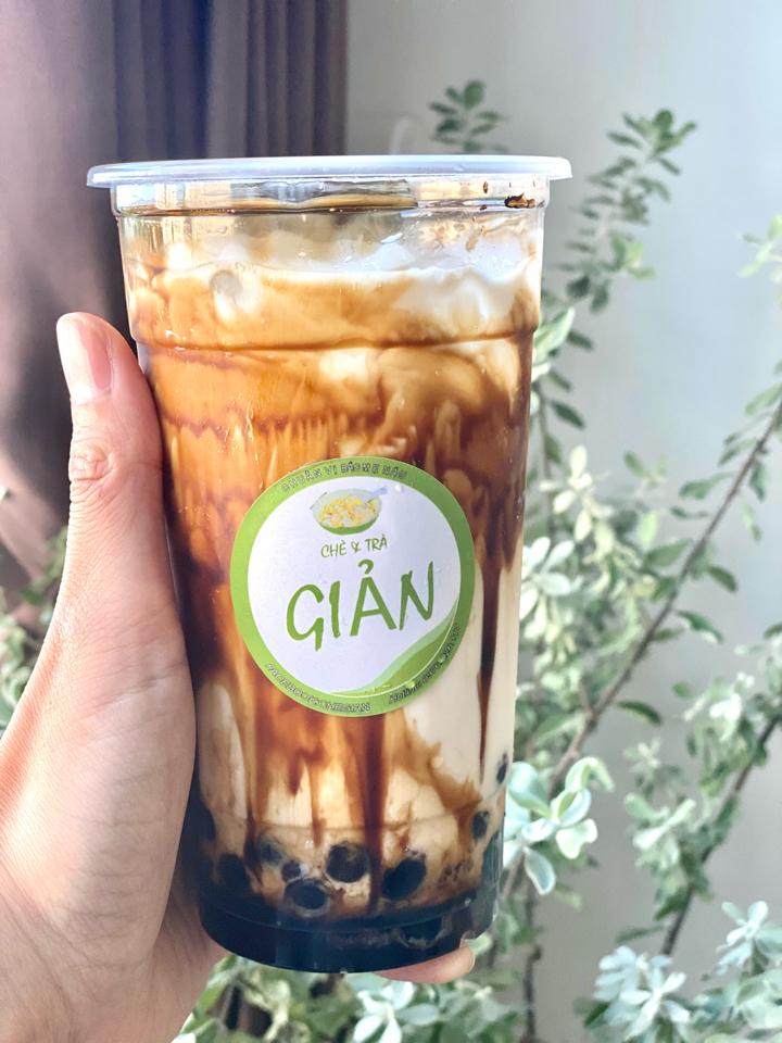 Sữa tươi trân châu đường đen CACAO-duoc-ban-tai-CHÈ GIẢN