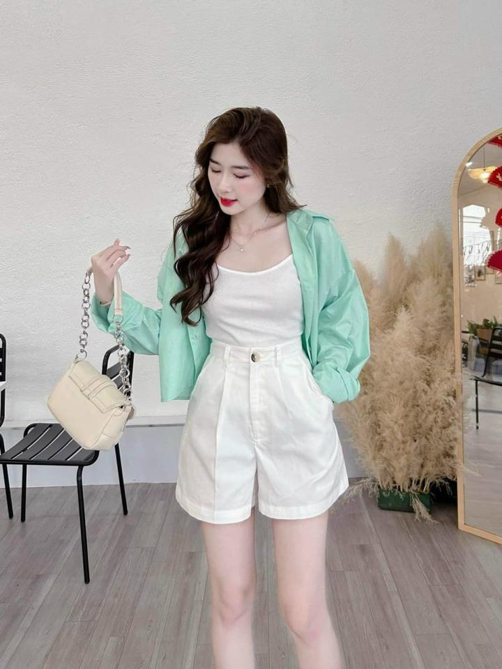 Set đồ 3 món ( áo sơ mi + áo + quần + thắt lưng)-duoc-ban-tai-Nilasa Boutique