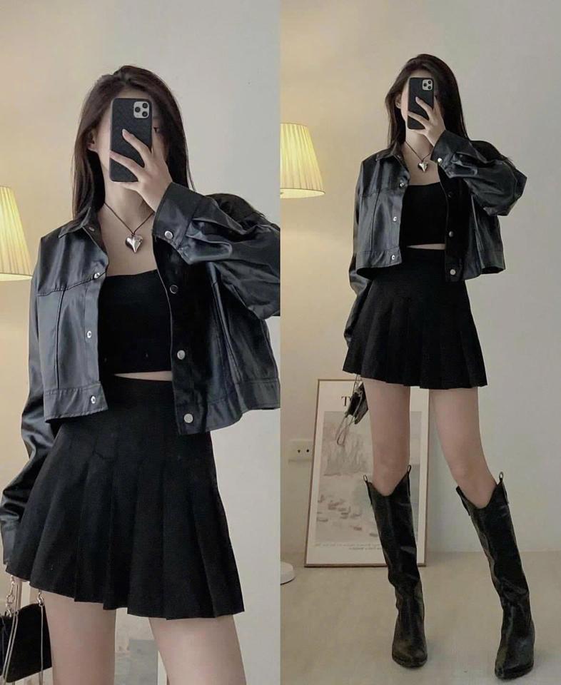 Áo khoác da ngắn-duoc-ban-tai-Nilasa Boutique