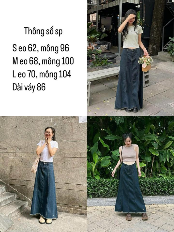 Chân váy Jean dài-duoc-ban-tai-Nilasa Boutique