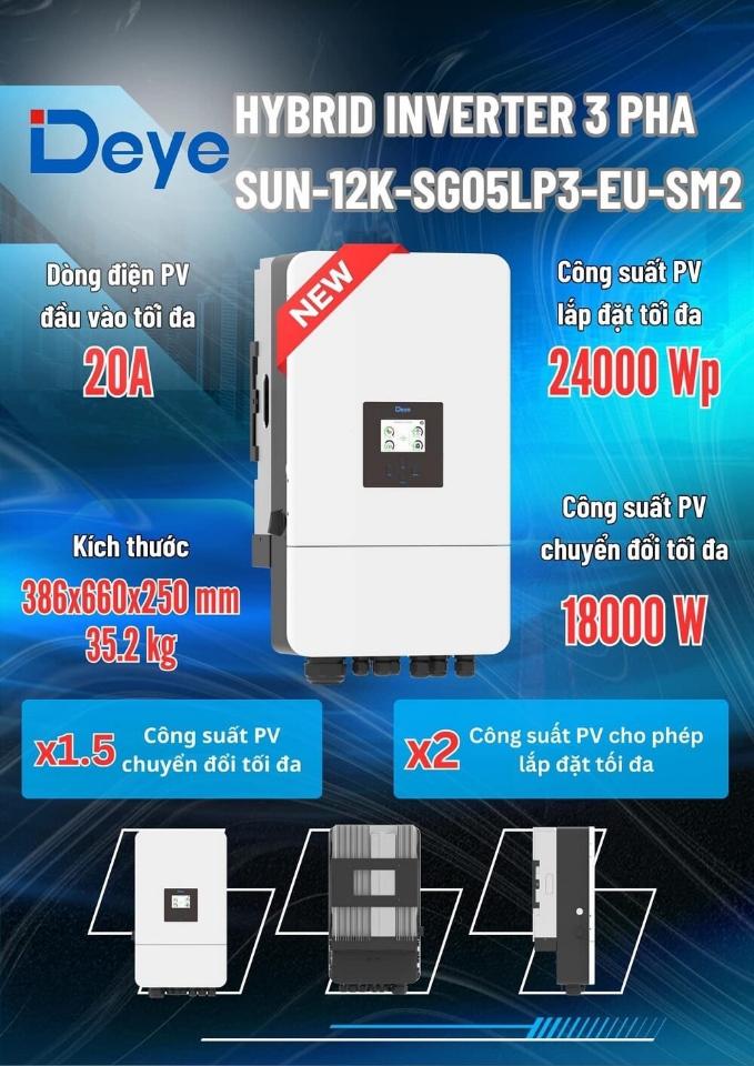 Biến tần hybrid 3 pha 12kw-24kwp DEYE cao cấp -duoc-ban-tai-Xsolar Thiết Bị Điện Mặt Trời Việt Nam