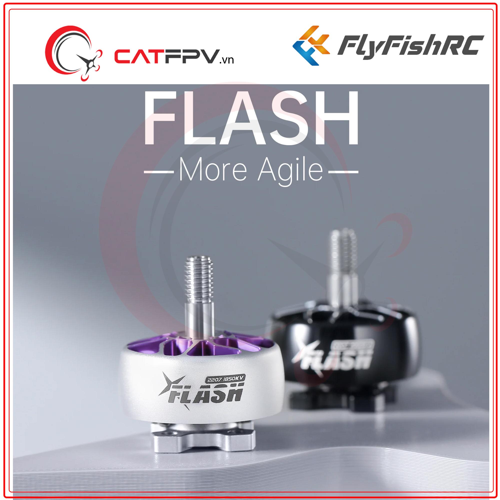 Động Cơ FlyFish Flash 2207-1950KV FPV Motor-Black-duoc-ban-tai-CAT FPV