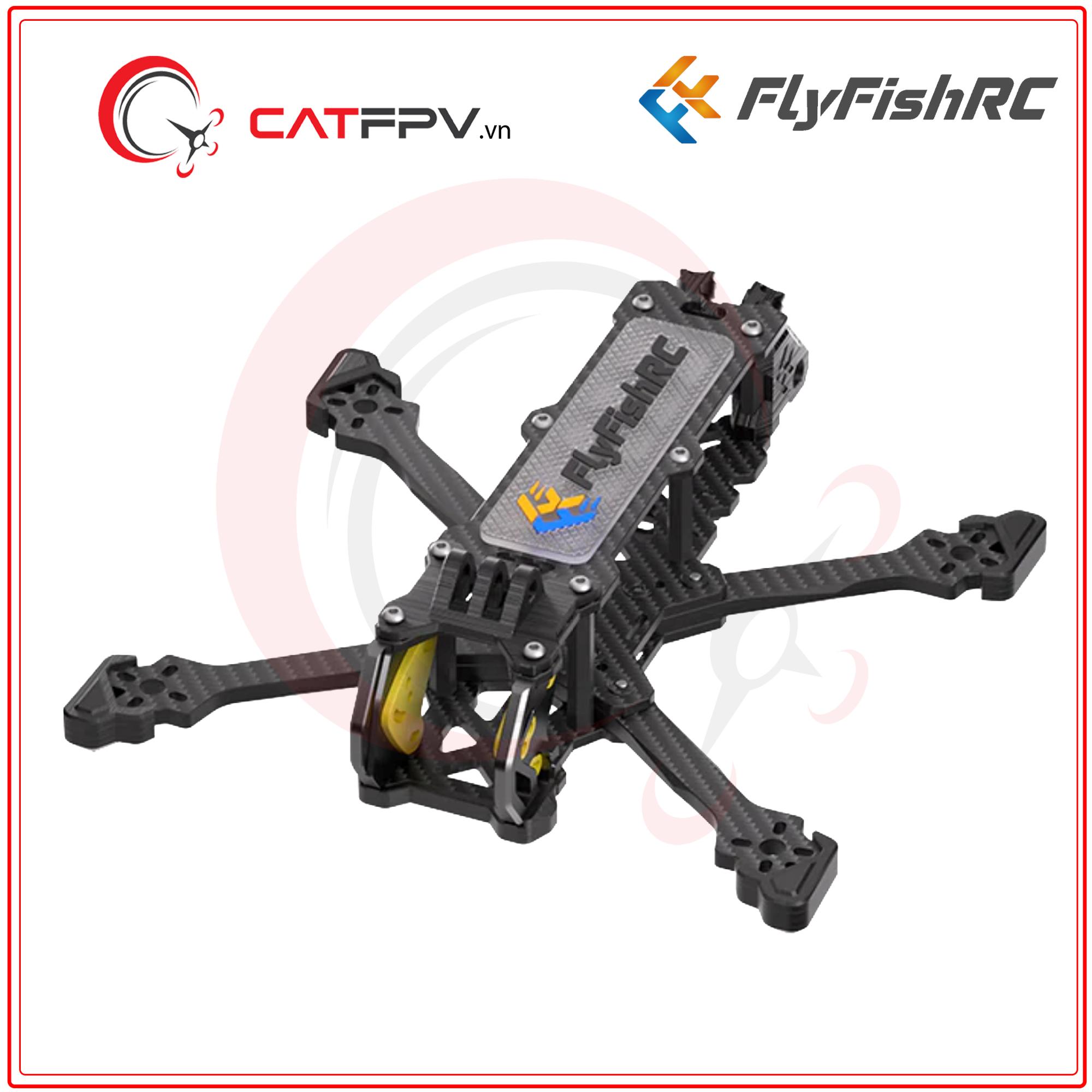 Bộ Khung FlyFish Volador VX3.5" O4 Freestyle Frame Kit-duoc-ban-tai-CAT FPV