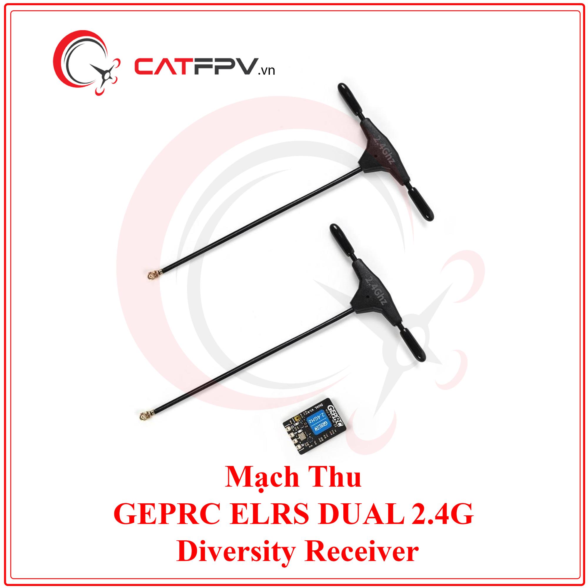 Mạch Thu Rx GEPRC ELRS DUAL 2.4G Diversity Receiver-duoc-ban-tai-CAT FPV
