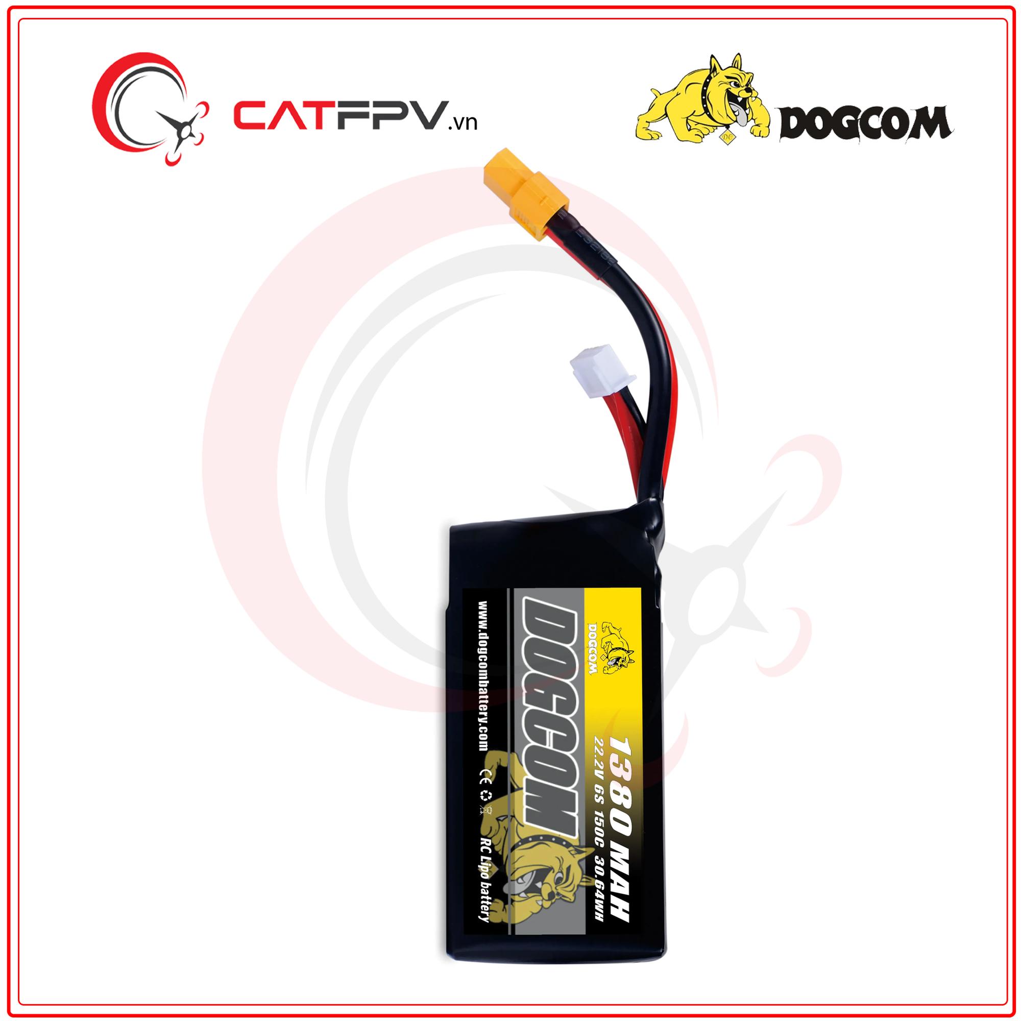 Pin dòng xả cao Dogcom 1380Mah 150C-duoc-ban-tai-CAT FPV