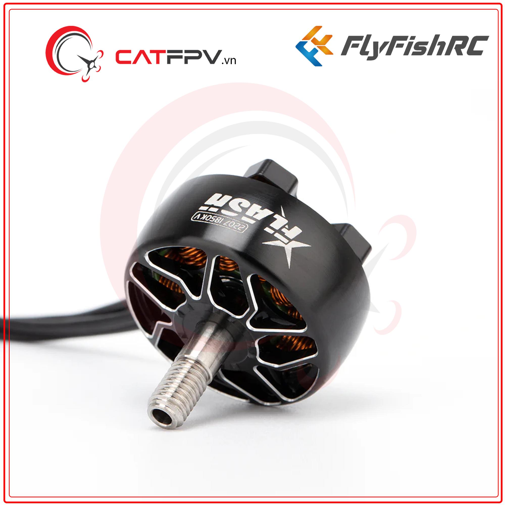 Động Cơ FlyFish Flash 2207-1950KV FPV Motor-Black-duoc-ban-tai-CAT FPV