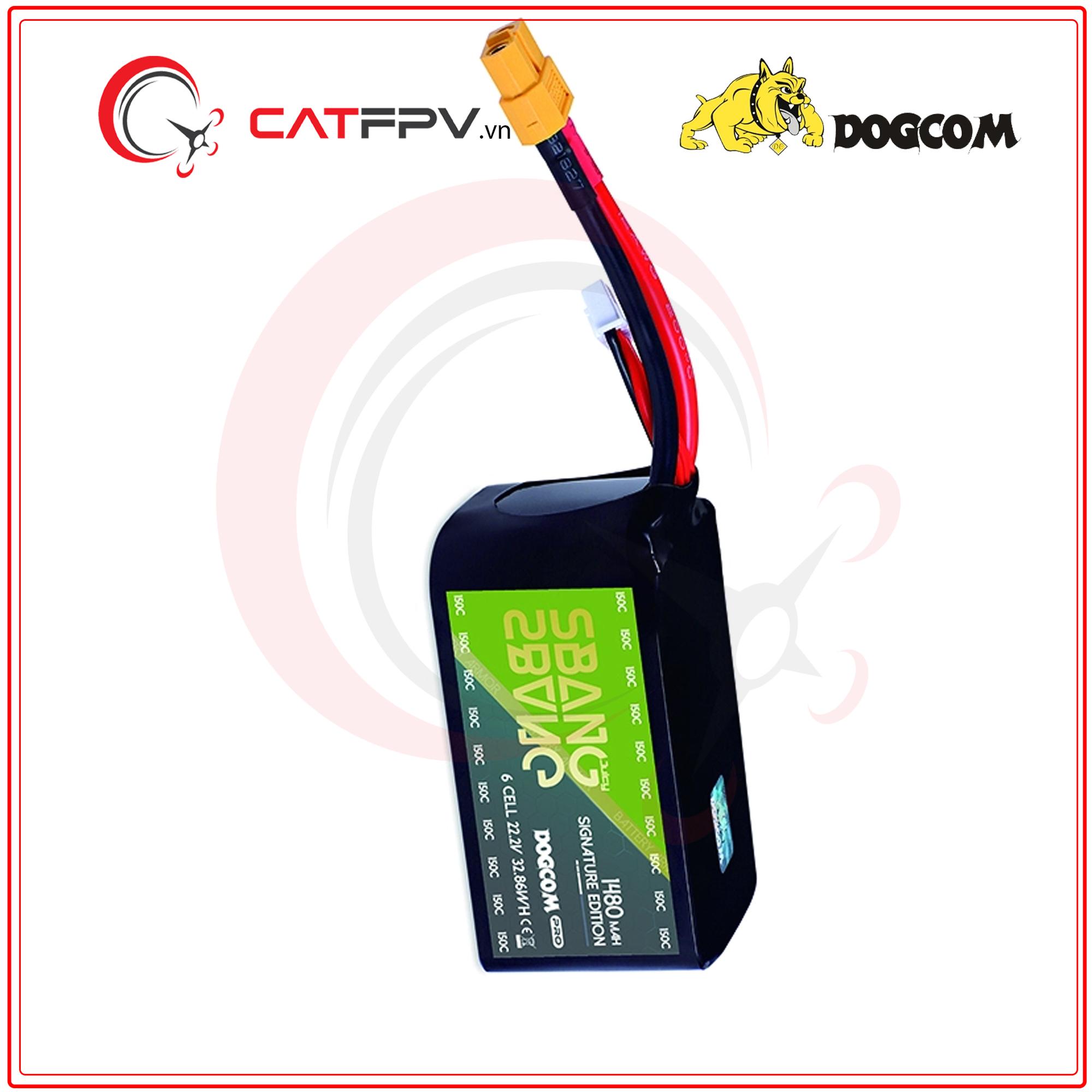 Pin dòng xả cao Dogcom Sbang 1480Mah 150C-duoc-ban-tai-CAT FPV