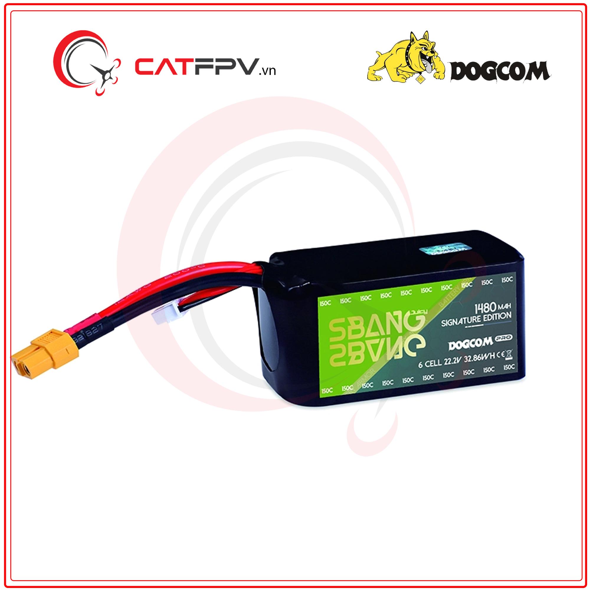 Pin dòng xả cao Dogcom Sbang 1480Mah 150C-duoc-ban-tai-CAT FPV