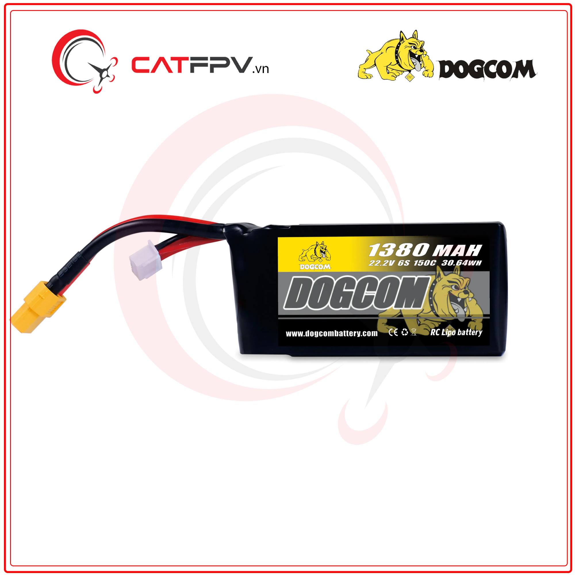 Pin dòng xả cao Dogcom 1380Mah 150C-duoc-ban-tai-CAT FPV