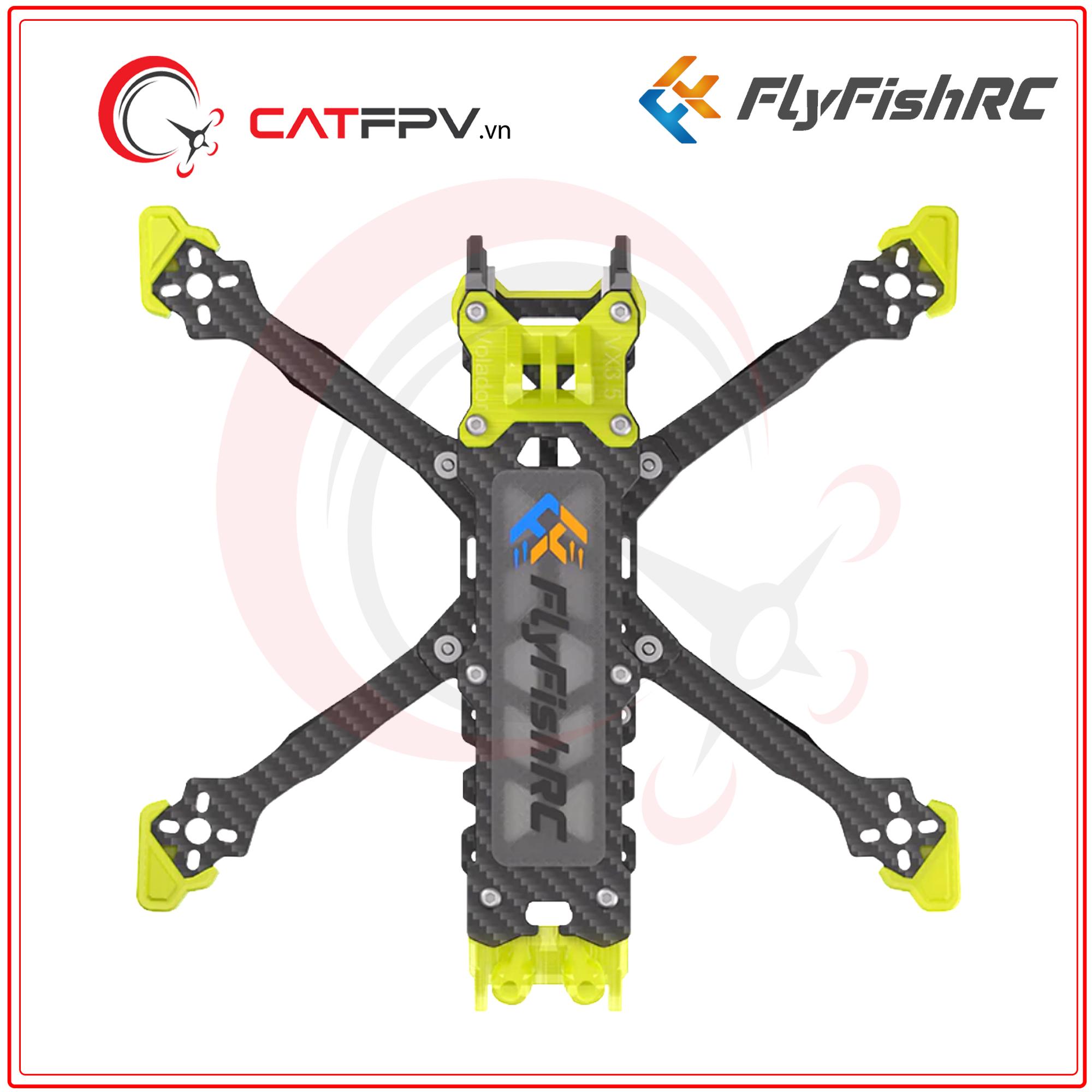 Bộ Khung FlyFish Volador VX3.5" O4 Freestyle Frame Kit-duoc-ban-tai-CAT FPV