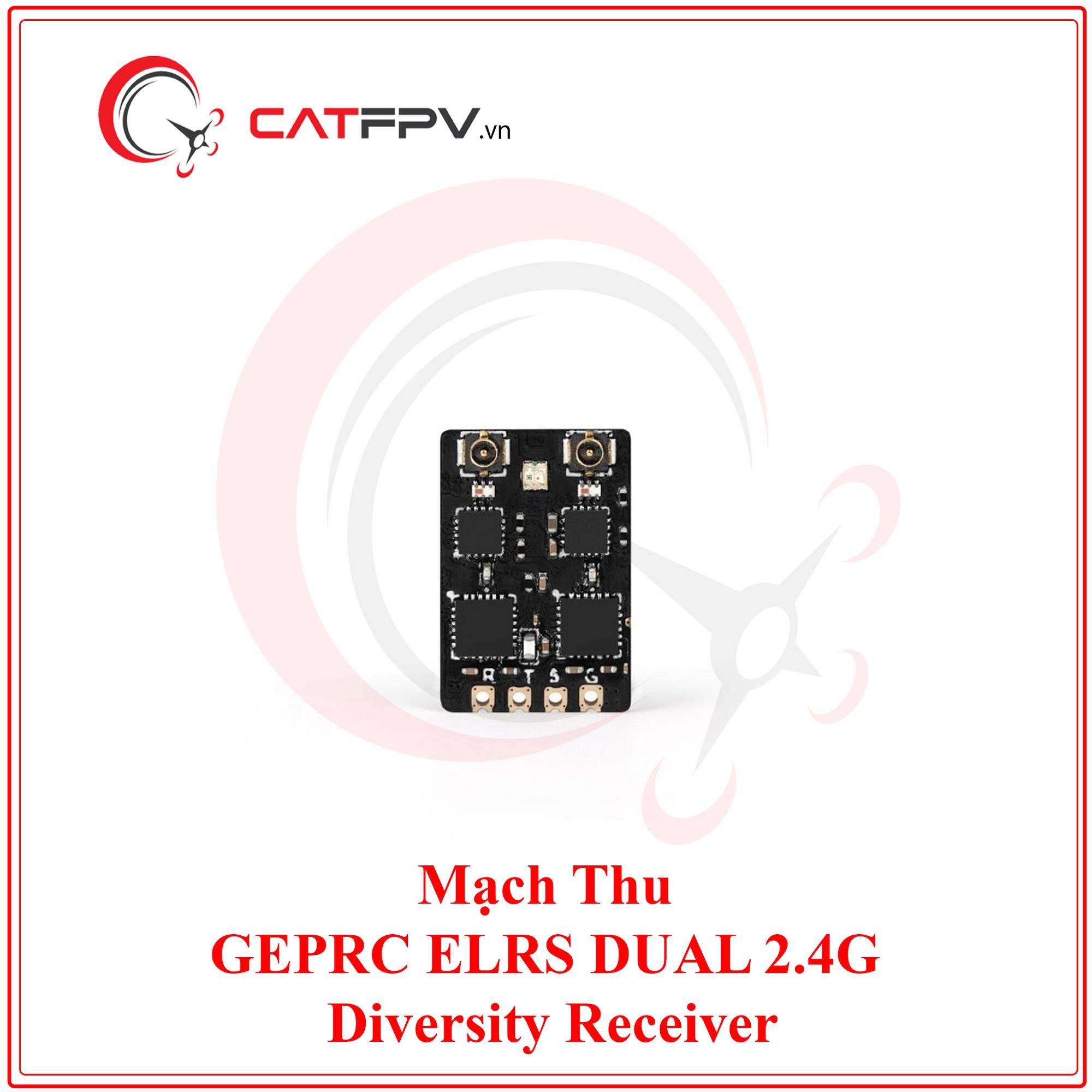 Mạch Thu Rx GEPRC ELRS DUAL 2.4G Diversity Receiver-duoc-ban-tai-CAT FPV