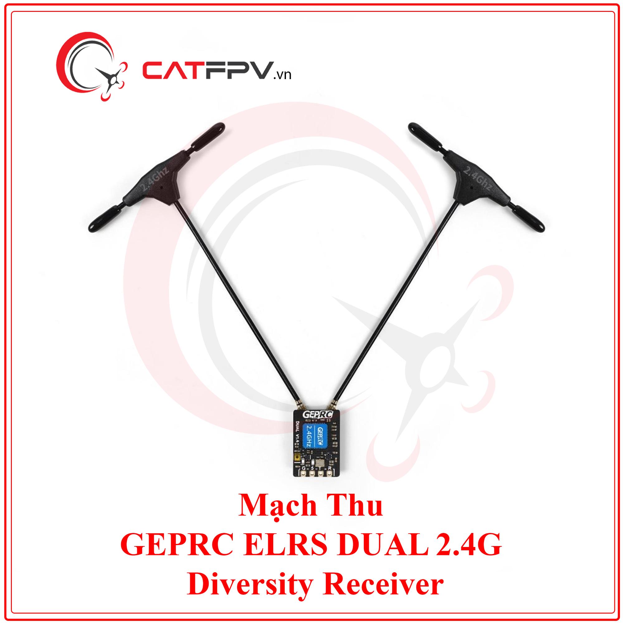 Mạch Thu Rx GEPRC ELRS DUAL 2.4G Diversity Receiver-duoc-ban-tai-CAT FPV