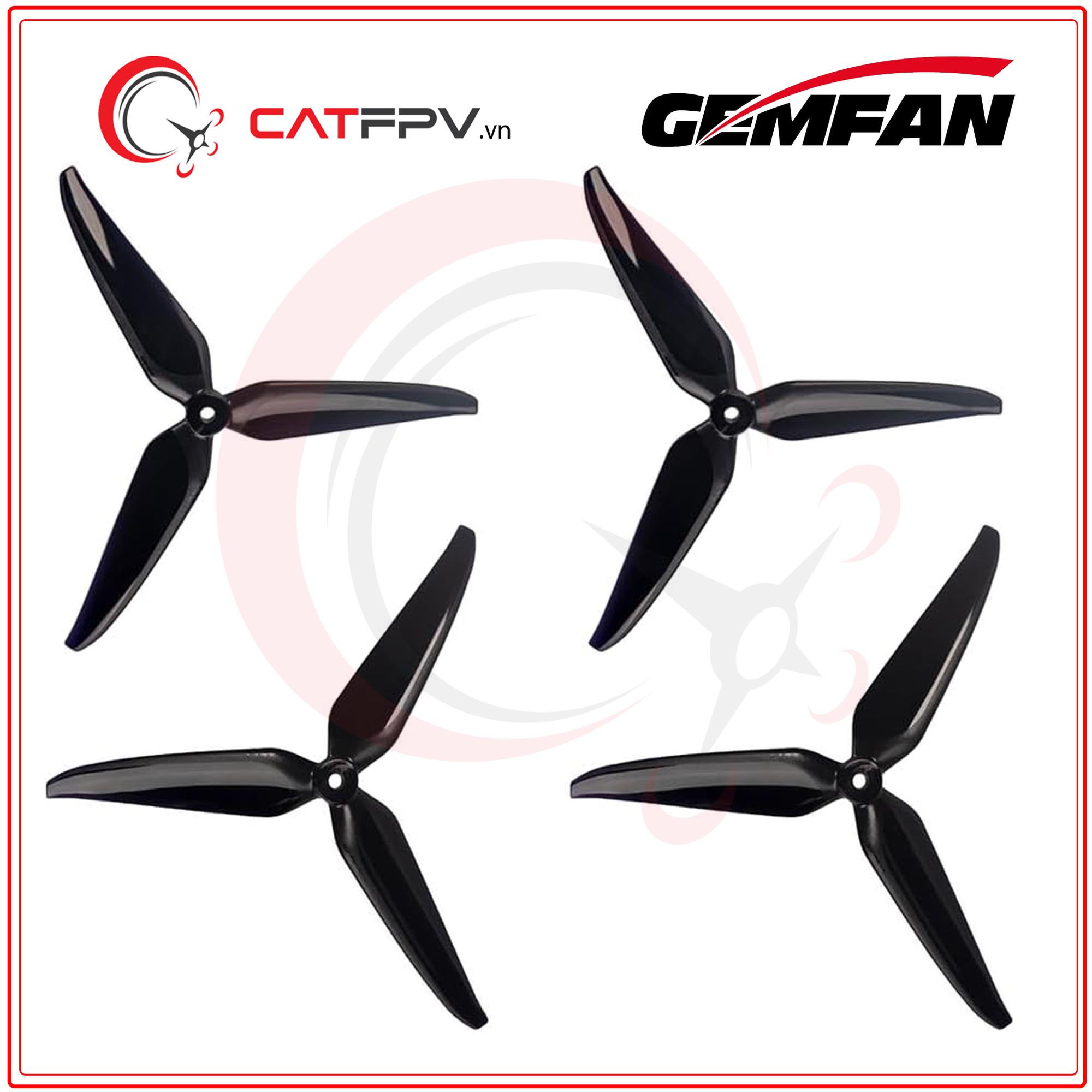 Cánh quạt Gemfan 7140 PC 3 Blade - Black Đen-duoc-ban-tai-CAT FPV