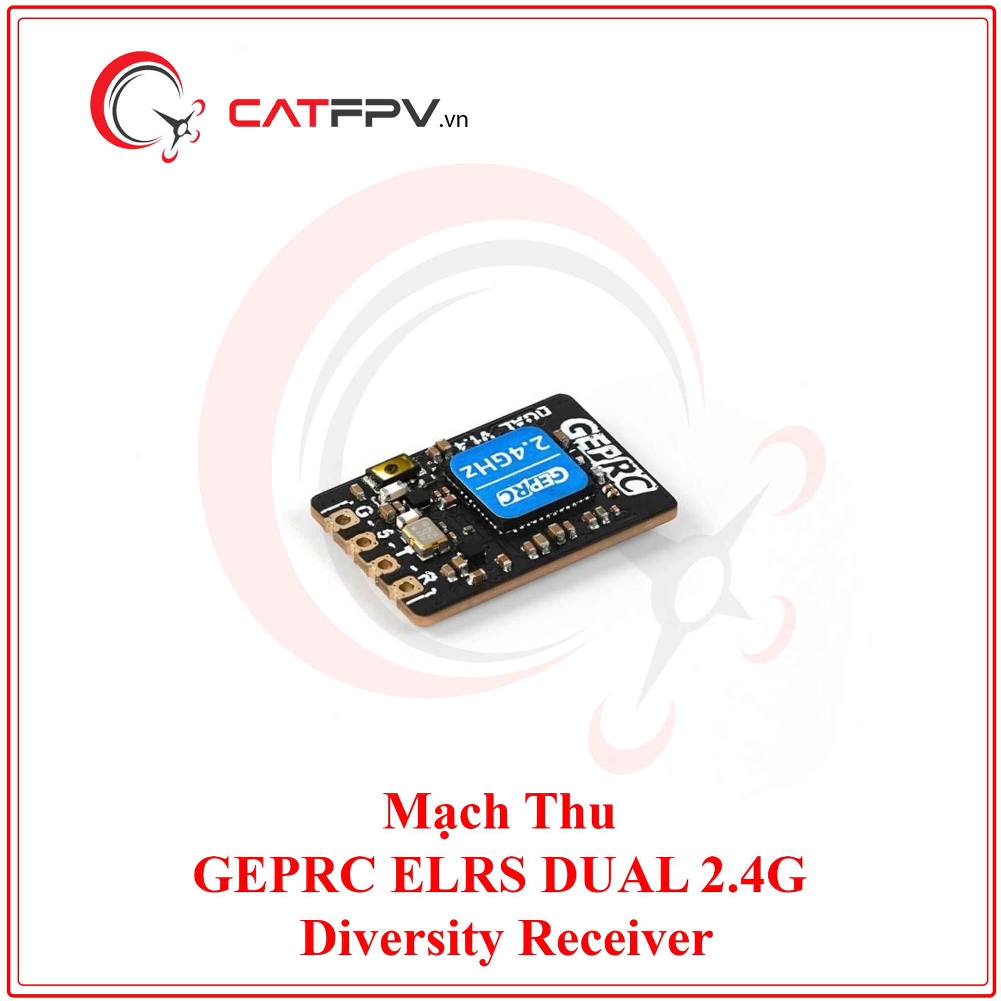 Mạch Thu Rx GEPRC ELRS DUAL 2.4G Diversity Receiver-duoc-ban-tai-CAT FPV