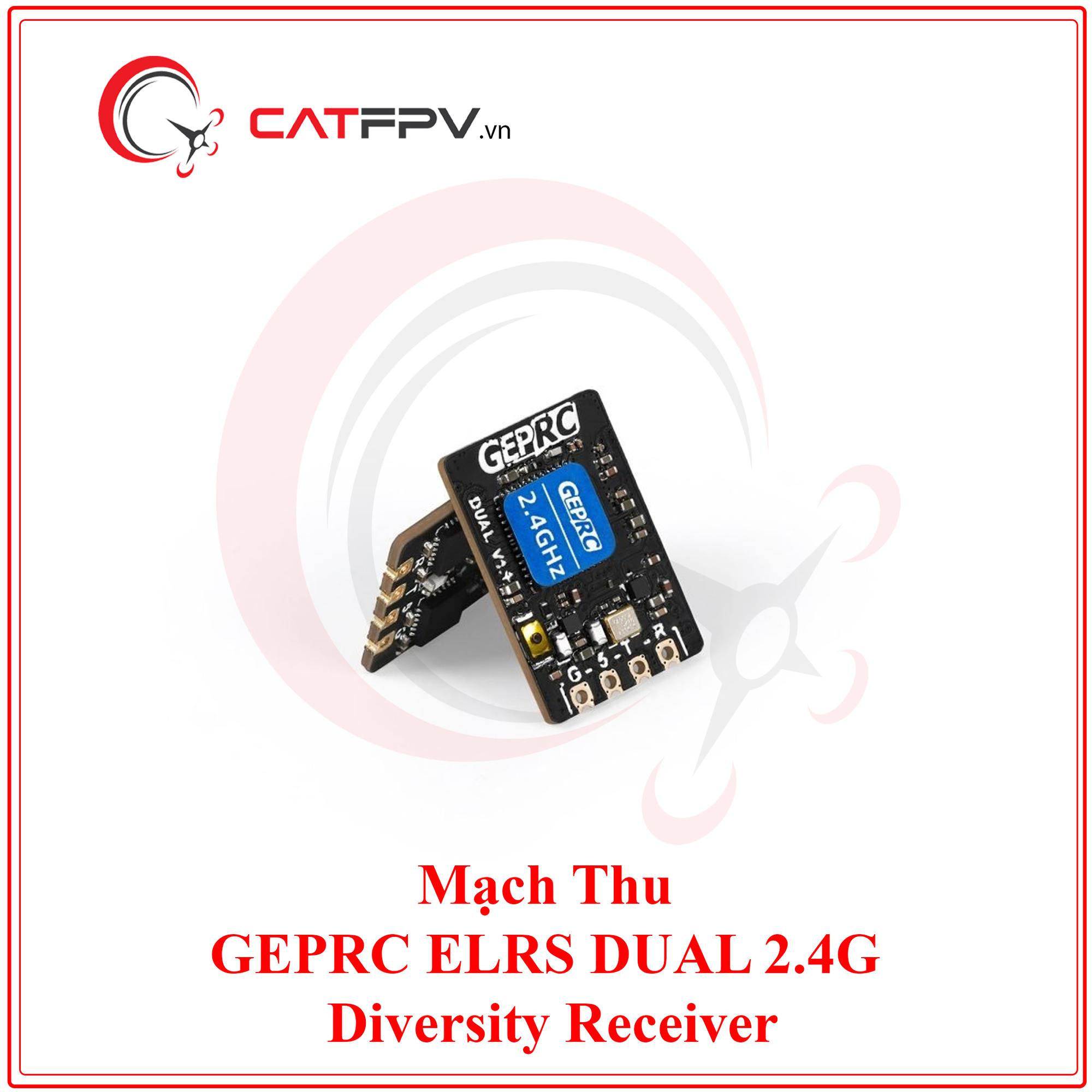 Mạch Thu Rx GEPRC ELRS DUAL 2.4G Diversity Receiver-duoc-ban-tai-CAT FPV