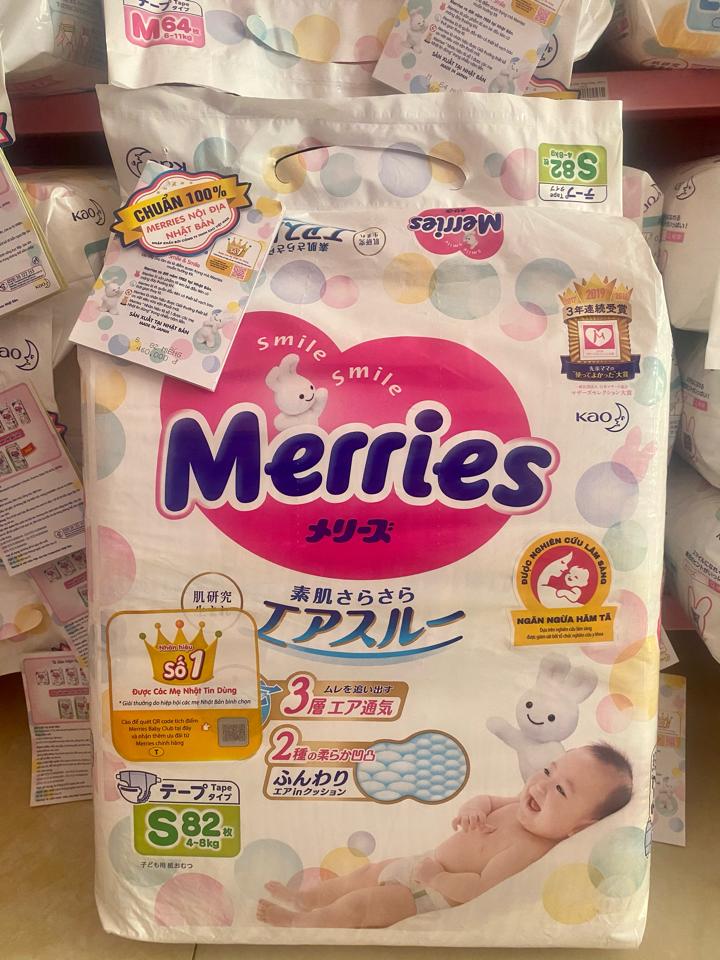 Bỉm merries nhập khẩu chính hãng-duoc-ban-tai-Hệ thống mẹ và bé BABY CARE cơ sở 1