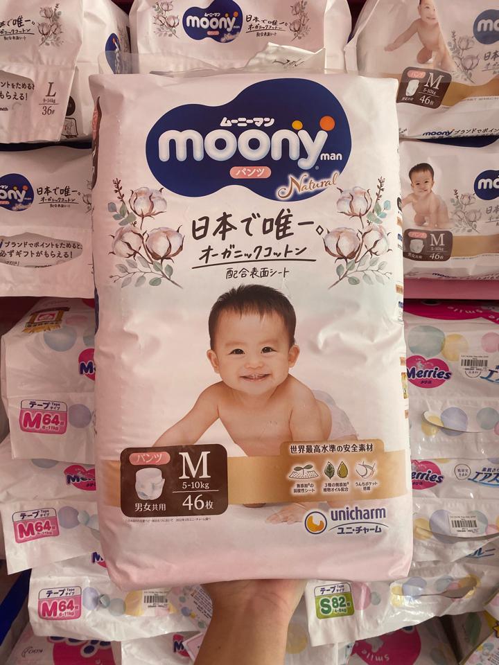 Bỉm moony trắng chính hãng-duoc-ban-tai-Hệ thống mẹ và bé BABY CARE cơ sở 1