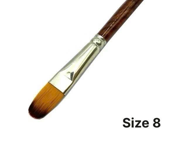 Cọ tô màu Oval thân nâu-duoc-ban-tai-Que Sera Arts & Lifestyle