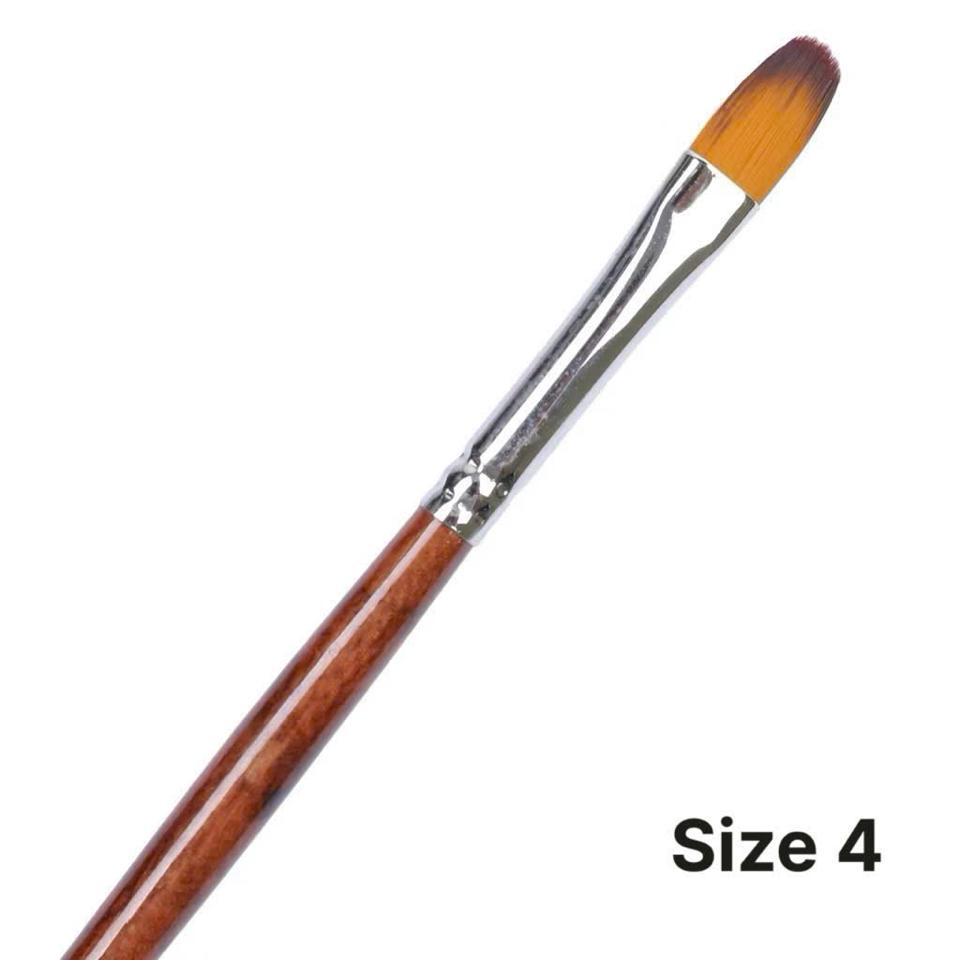 Cọ tô màu Oval thân nâu-duoc-ban-tai-Que Sera Arts & Lifestyle